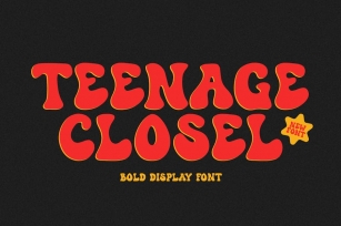 Teenage Closel â€“ Bold Display Font Font Download