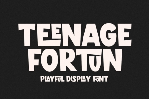 Teenage Fortun - Playful Display Font Font Download