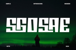 Sgosae A Display Typeface Font Download