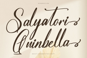 Salyatori Quinbella Modern Handwritten Font Font Download