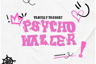 Psycho Waller - Graffiti Font Font Download