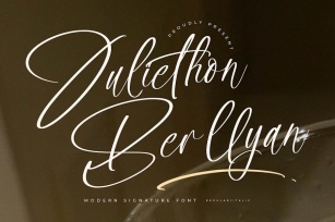 Juliethon Berllyan Modern Signature Font Font Download