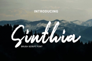 Sinthia - Brush Script Font Font Download