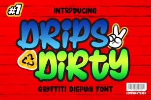 Drips Dirty Modern Marker Graffiti Brush Font Font Download