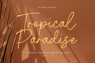 Tropical Paradise - Modern Handwriting Script TT Font Download