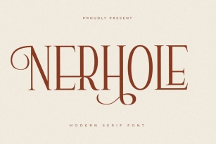 Nerhole Modern Serif Font Font Download