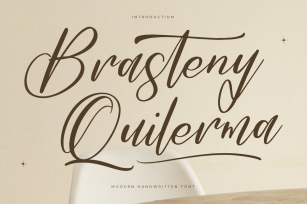 Brasteny Quilerma Modern Handwritten Font Font Download