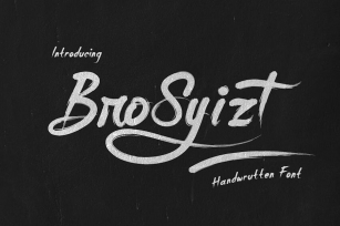 BroSyizt Handbrush Font Font Download