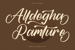 Alldegha Ramture Modern Handbrush Font Font Download