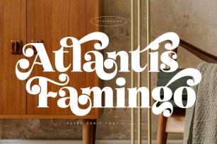 Atlantis Famingo Retro Serif Font Font Download