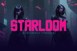 Starloom Futuristic Typeface Font Download