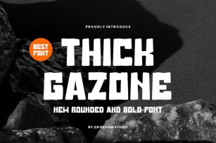 Thick Gazone - Rounded Font Font Download