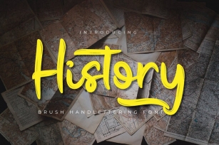 History - Brush Handwritten Font Font Download