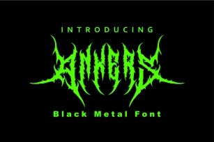 Ankers - Black Metal Font Font Download