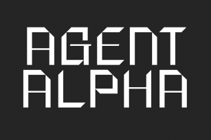 Agent Alpha - Minimal Typeface Font Download