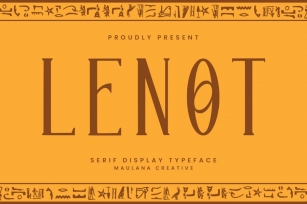 Lenot Serif Display Font Font Download