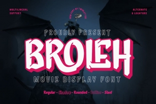 Broleh - Movie Display Font Font Download