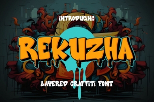 Rekuzha – Layered Graffiti Font Font Download