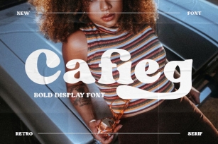 Cafieg - Bold Display Font Font Download