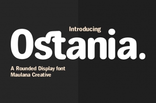 Ostania Rounded Display Font Font Download