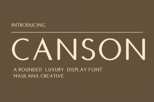 Canson Rounded Luxury Display Font Font Download