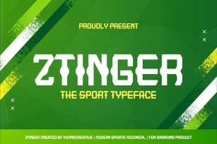 Ztinger - Sports Font Font Download