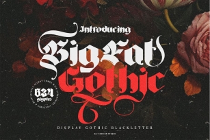 Big Fat Gothic Blackletter Typeface Font Download