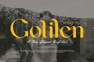 Gotilen Elegant Serif Font Typeface Font Download