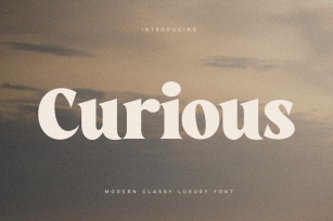 Curious - Modern Classy Luxury Font Font Download