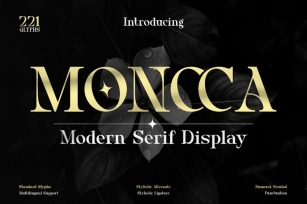 Moncca - Modern Serif Display Font Download