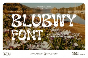 Blubwy - Aesthetic Bubbly Experimental Font Font Download