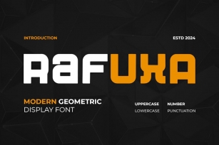 Rafuxa - A Modern Geometric Font Font Download