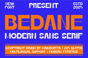 Bedane - Modern Sans Serif Font Download