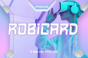 ROBICARD - Y2k Display Typeface Font Download