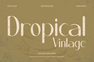 Dropical  - Vintage sans serif Font Download