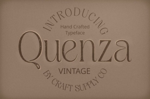 Quenza Vintage Font Download
