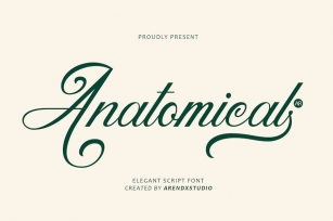 Anatomical - Elegant Script Font Font Download
