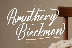 Amathery Bieckmon Modern Bold Script Font Download