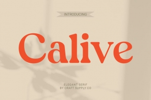 Calive â€“ Nostalgic Font Font Download