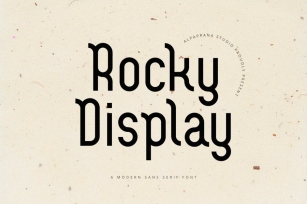 Rocky Display Font Download