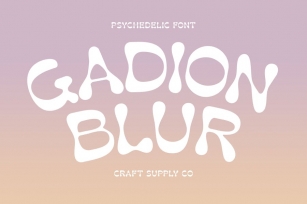 Gadion Blur Font Download