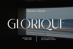 Glorique - Sans Serif Font Font Download