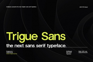 TrigueSans Sans Serif Font Font Download