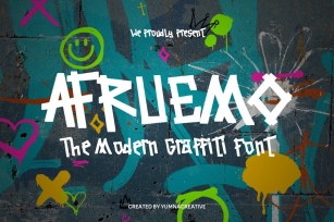 Afruemo - Modern Graffiti Font Font Download