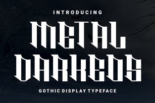 METAL DARKEOS – Gothic Typeface Font Download