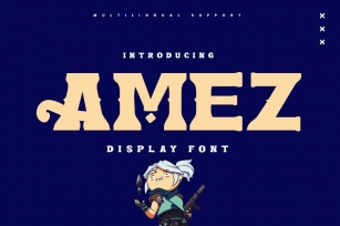 Amez - Display Font Font Download
