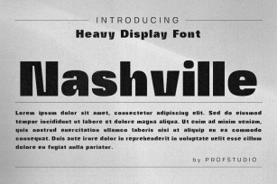 Nashville - Modern Sans Heavy Typeface Font Download