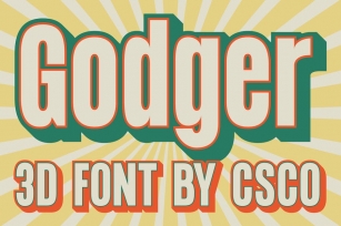 Godger 3D Font Download