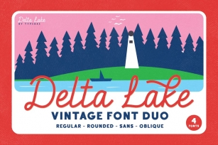 Delta Lake - Vintage Script Font Duo Font Download