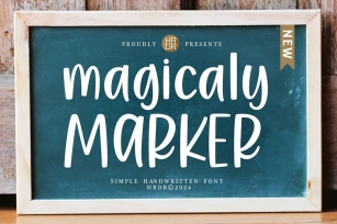 Magicaly Marker -  Simple Handwritten Font Font Download